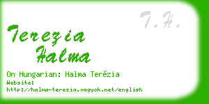 terezia halma business card