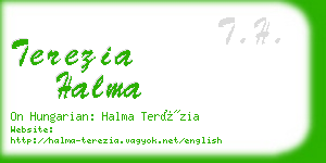 terezia halma business card